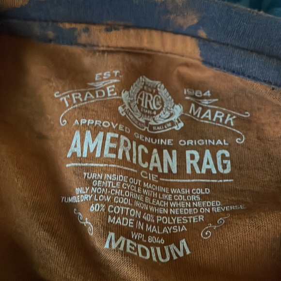 Brown tie dye tee - Picture 2 of 2